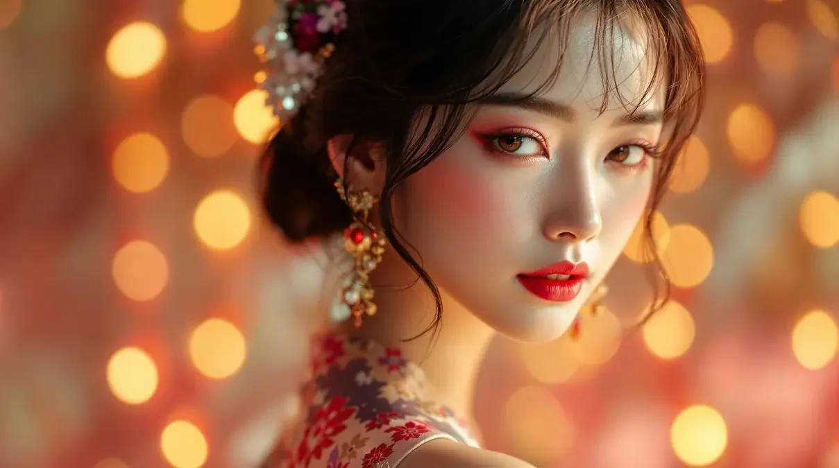 林晚意代言彩妆大片释出 复古名伶妆惊艳出圈